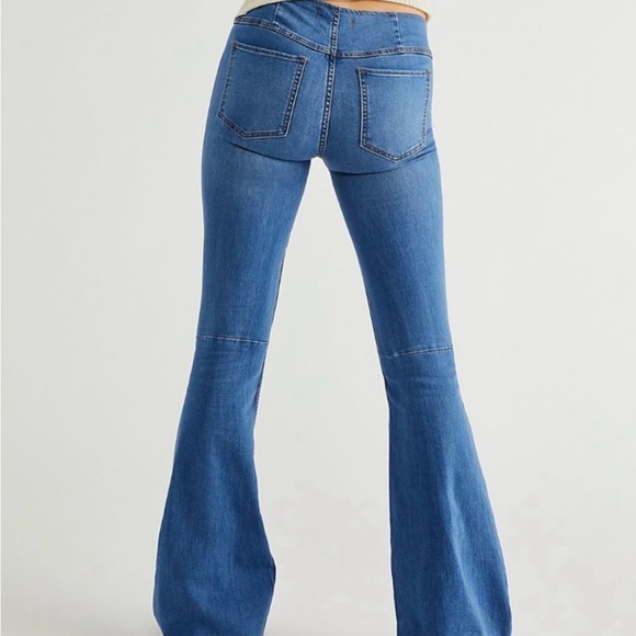 Free People Flare Jeans Short - Picture 4 of 4